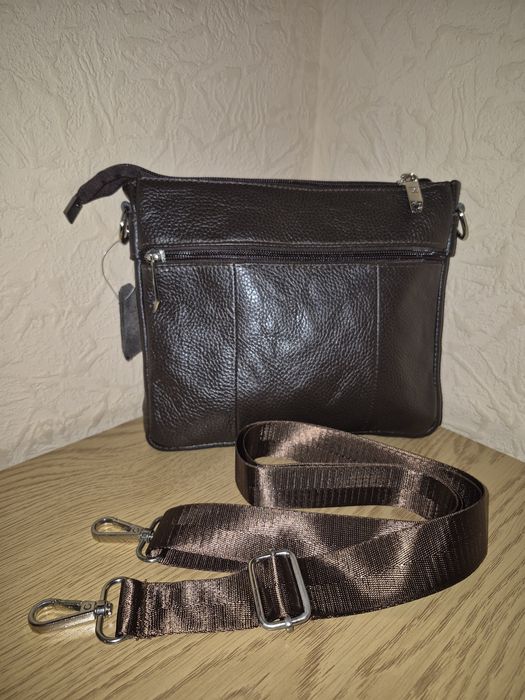 Чоловіча сумка з натуральної шкіри