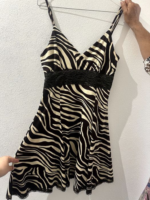 Vestido Castanho/Bege como NOVO L