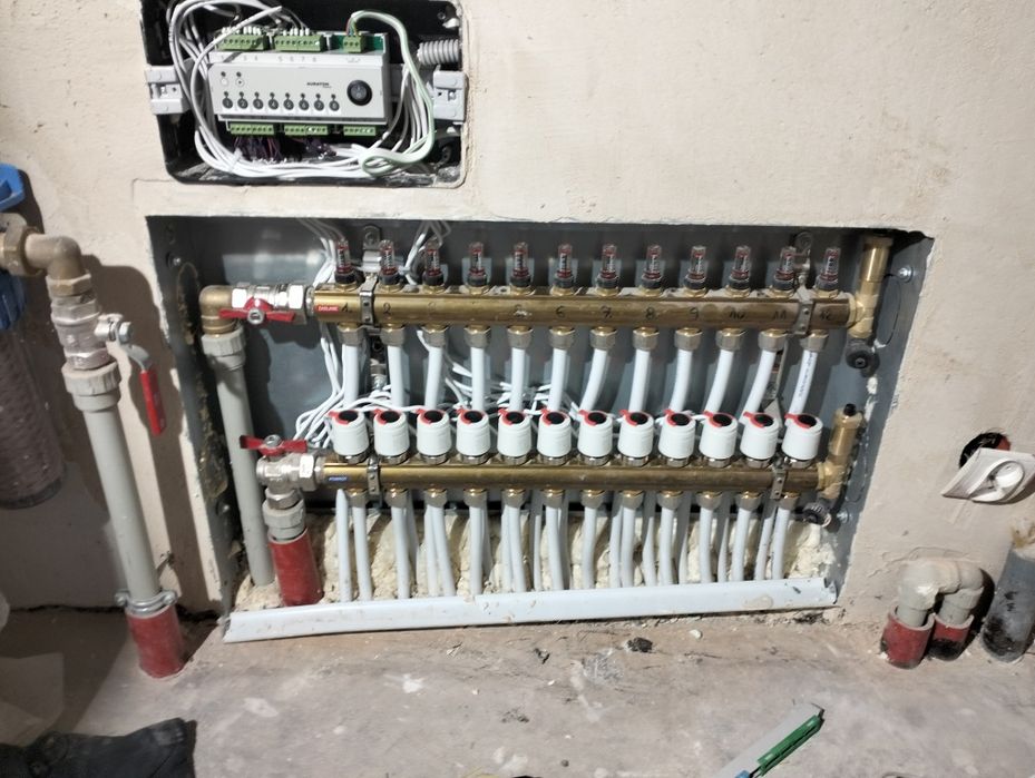 Usługi hydrauliczne montaż kotłów C.O. dwupaliwowych ekogroszek/pellet