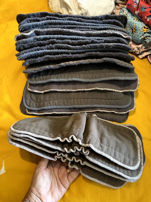 Mega Lote Fraldas de Pano Reutilizáveis (Bambino Mio, Petit Lulu, Elinfant) + Acessórios