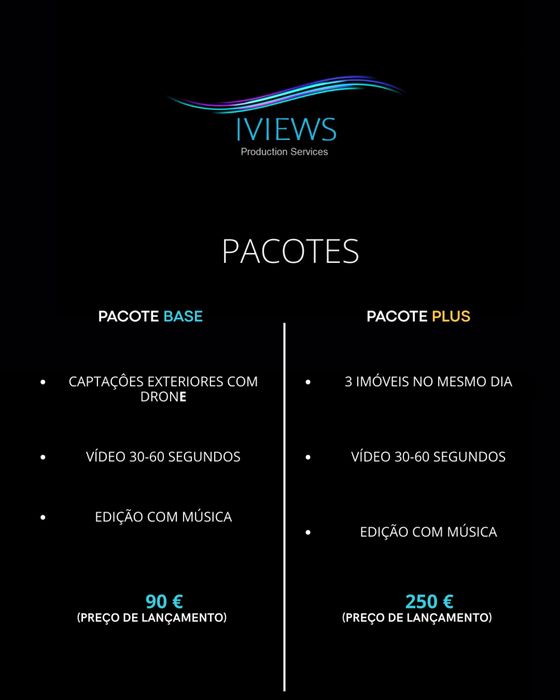 Serviço de filmagem de drone