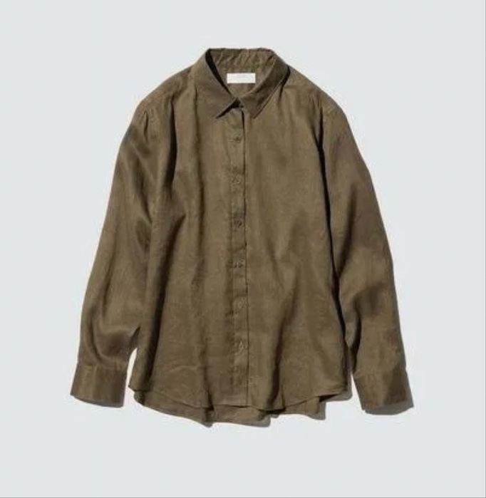 Лляна сорочка uniqlo