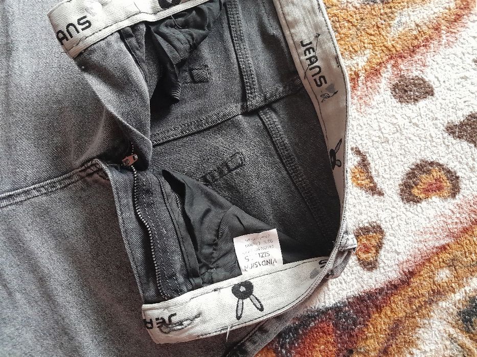 Джинси мом в сірому кольорі