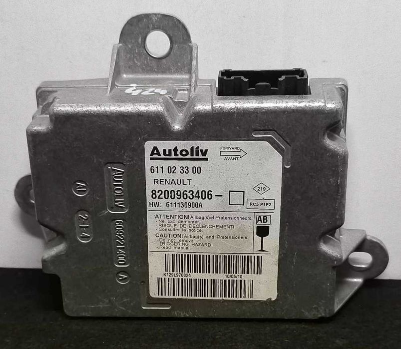 Centralina Airbag RENAULT CLIO III (BR0/1, CR0/1) ano 2005