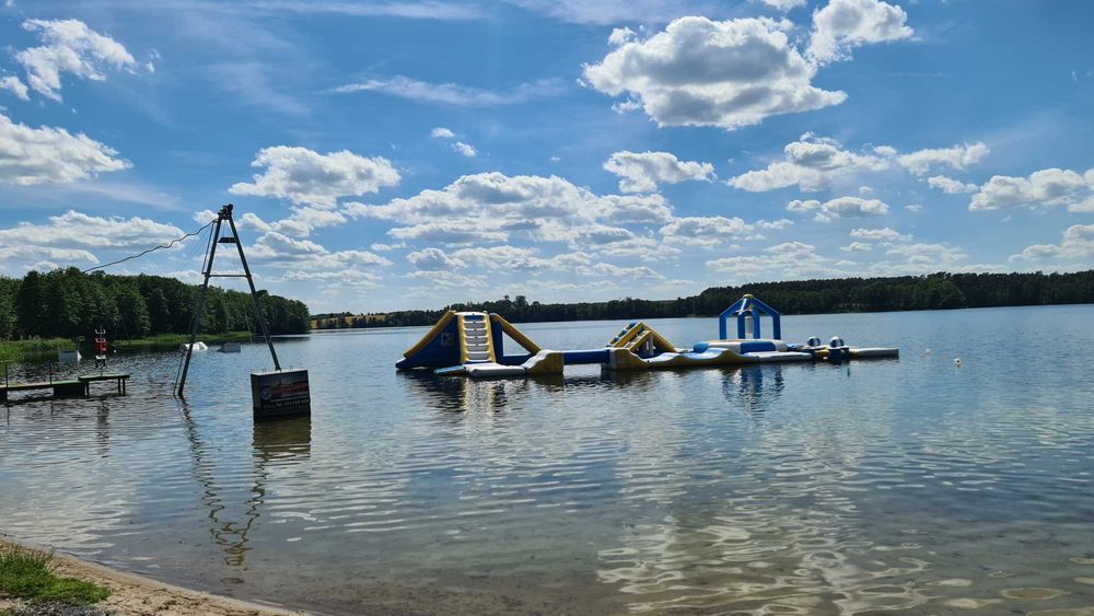 "OD JEZIORA" Domek letniskowy 30 m do plaży, KOMINEK!!