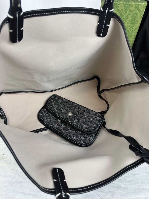 Torba biznesowa komplet Torebka damska Goyard Paris monogram ciemna