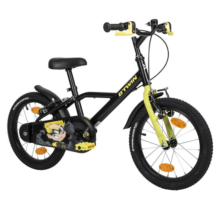 BICICLETA DE CRIANÇA 4-6 ANOS 500 DARK HERO 16 POLEGADAS