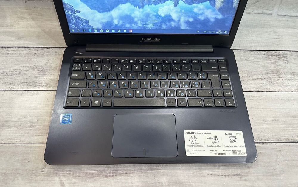 Ноутбук Asus E402N 14’’ Celeron N3350 2GB ОЗУ/32GB SSD/500GB HDD r1671