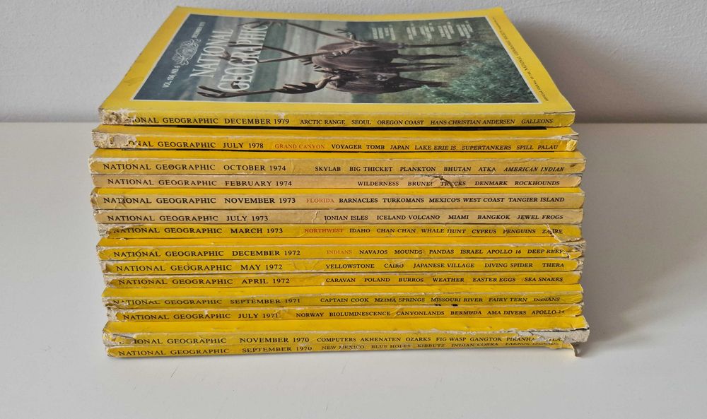czasopismo National Geographic lata 70