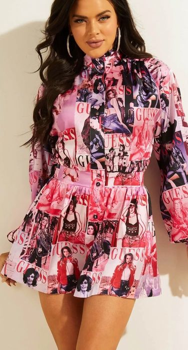 Guess kombinezon roz M perełka