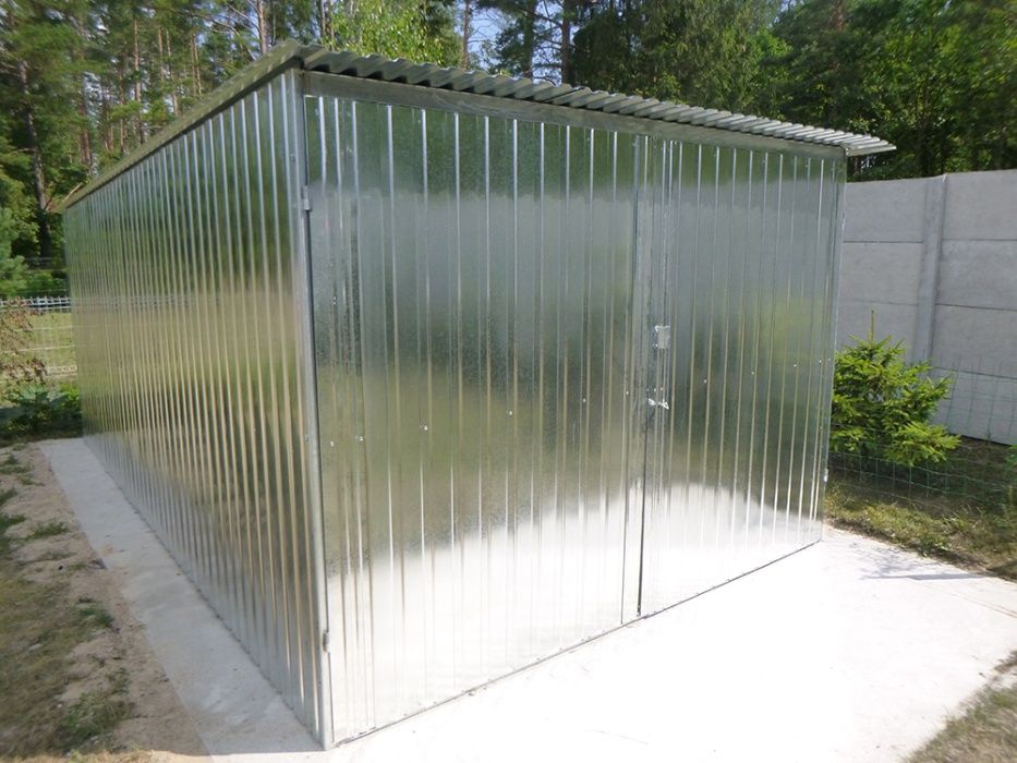 PROMOCJA PRODUCENTGaraż Blaszany Blaszak 3x5 na budowę Garaże  Budowa