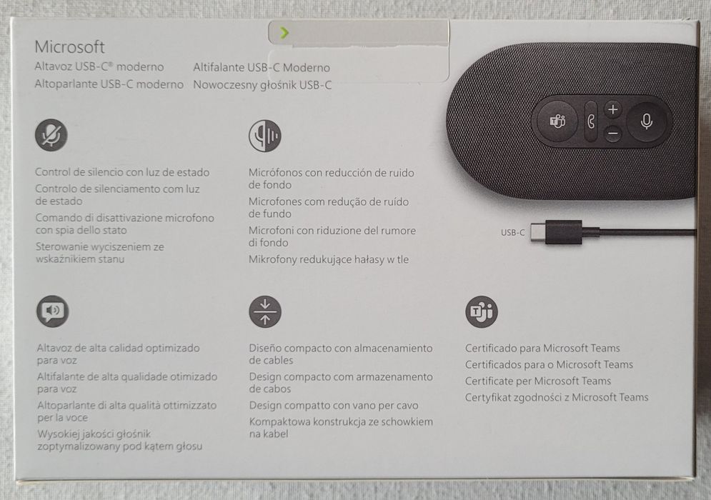 Zestaw głośnomówiący MICROSOFT Modern USB-C Speaker 1.0
