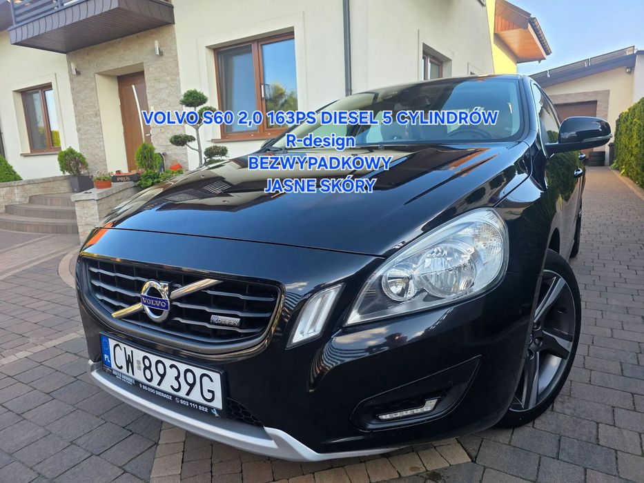 Volvo S60 Zadbany* 2,0 163ps* 5 cylindrów* Bezwypadkowy *