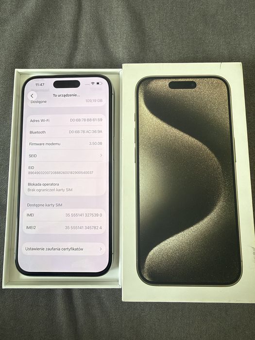 iPhone 15 pro 128GB stan idealny