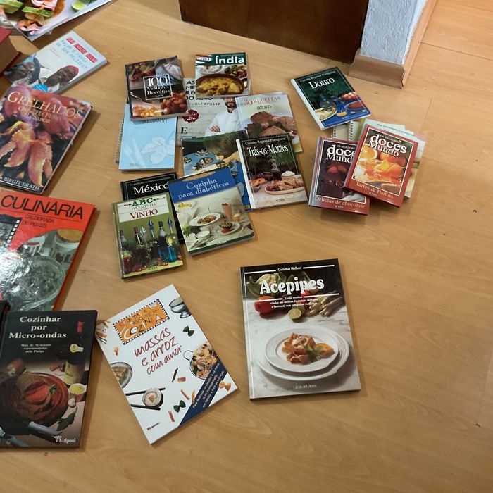 Coleção de livros de culinária