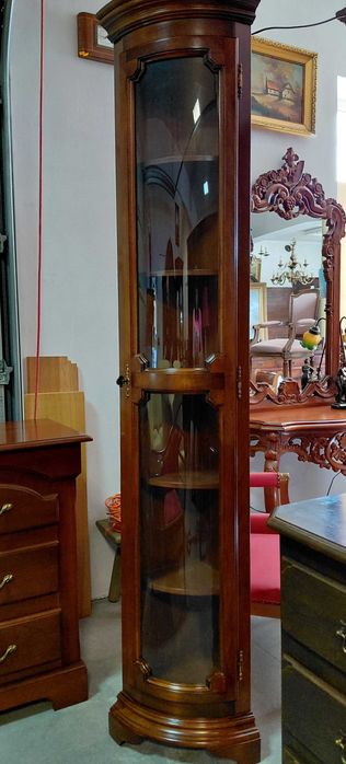 Włoska narożna witryna półokrągła 1 -drzwiowa