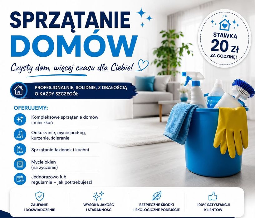 sprzątamy domy i nie tylko