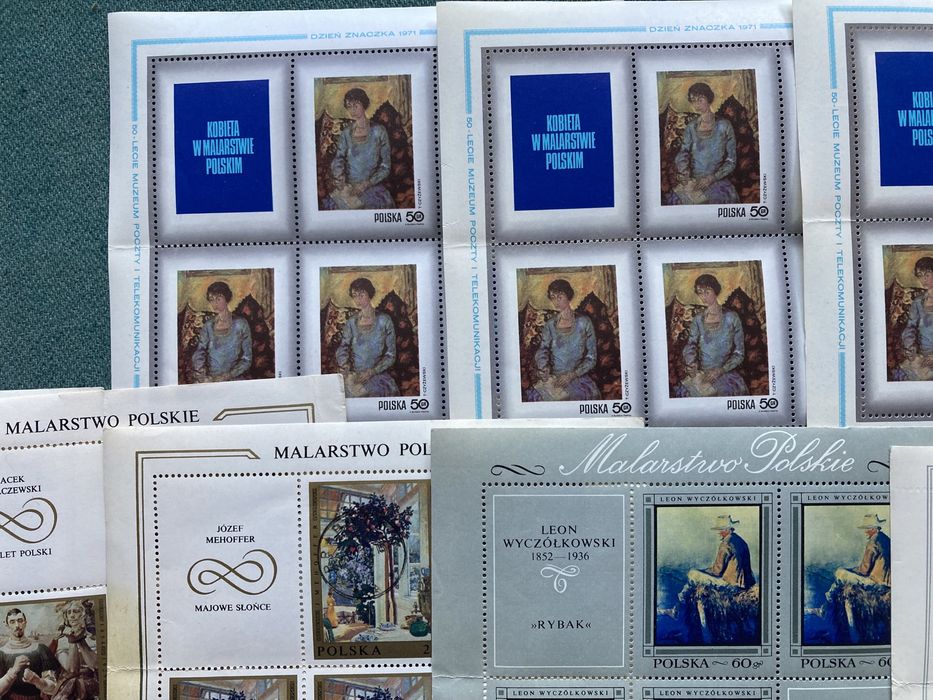 Znaczki - Malarstwo Polskie - arkusze całe !