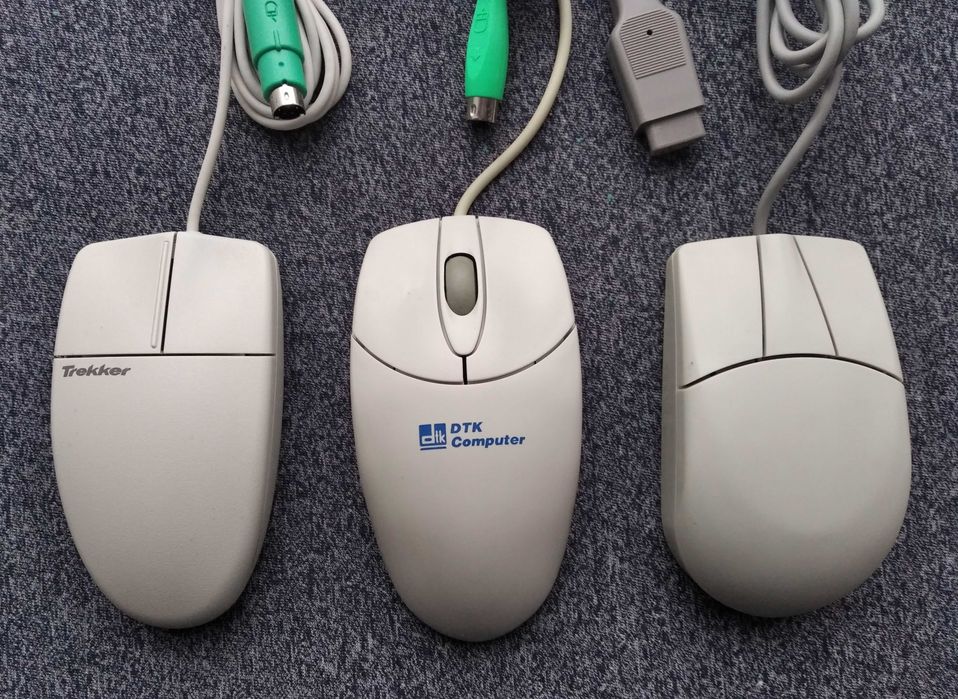 Мыши механические Microsoft Trekker, DTK Computer, MUS3S с шариком