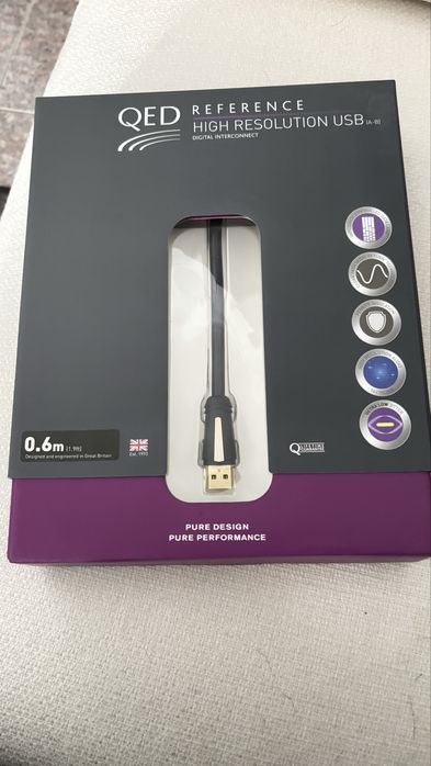 Cabo USB A-B QED Reference 0,60cm Lifetime Guarantee