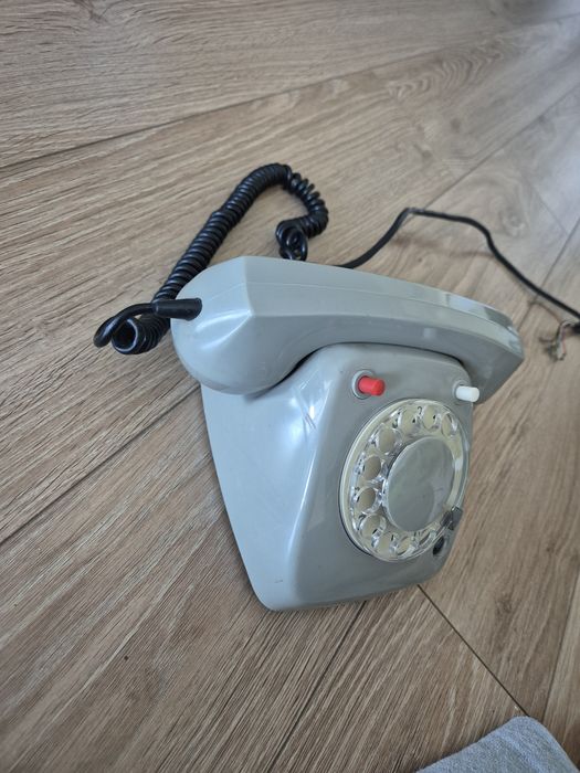 Telefon retro RWT CB-66 MB + Skrzynka Bateryjna 1985 PRL