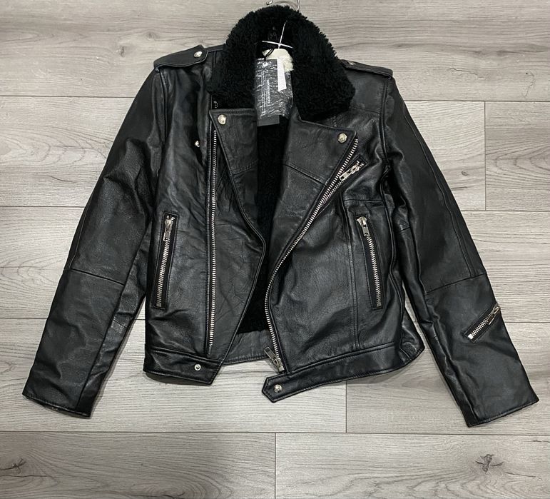 Жіноча тепла шкіряна куртка Deadwood Size M