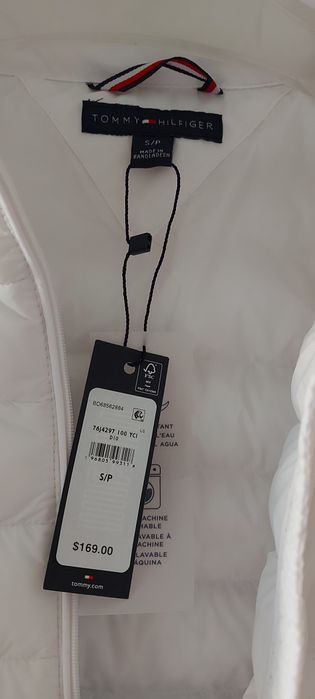Biała kurtka Tommy Hilfiger