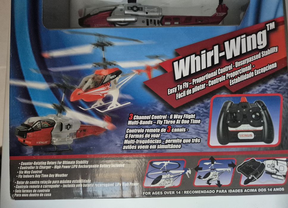 Elicoptero com comando novo