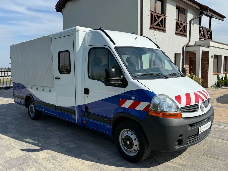 Renault Master  Plandeka Doka Brygadówka 7 osobowy 2009r Hak Swieżo Sprowadzony