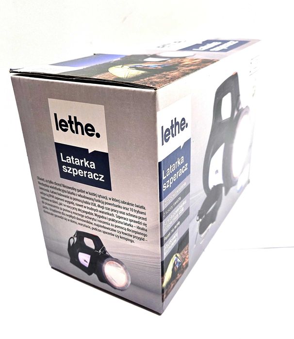 Latarka szperacz LETHE LED OPL0454 z powerbankiem, 10 trybów pracy, 300 lm, IP44