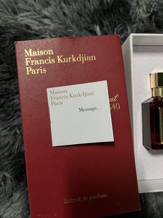 Maison Francis Kurkdjian Paris Baccarat Rouge 540