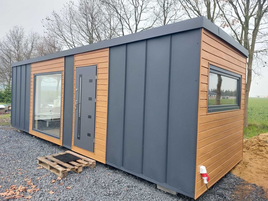 Dom modułowy, kontener mieszkalny, ocieplony wykończony - 22m2