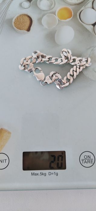 Bransoletka srebrna męska