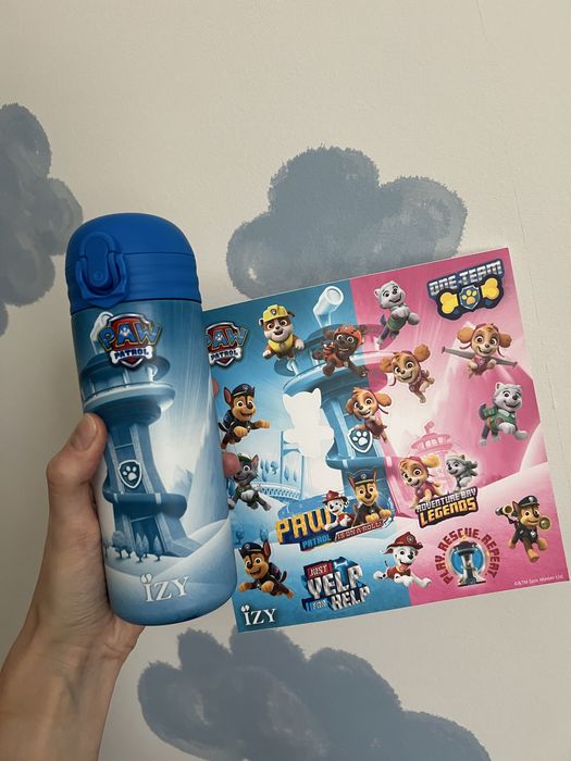 Izy paw patrol psi patrol bidon butelka termiczna Słomka