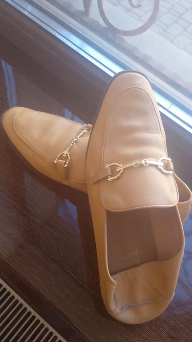 Шкіряні мокасини Zara 41 розмір