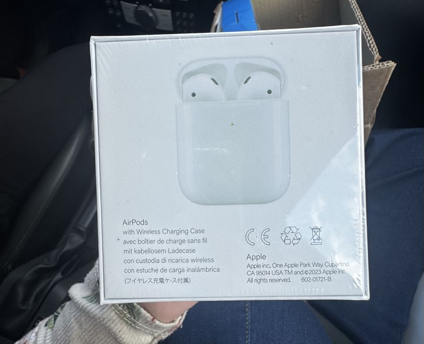 Airpods apple com wireless novos com caixa lacrada ainda