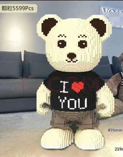 Стильний Конструктор з блоків  ведмідь Magic Blocks Bearbrick медведь