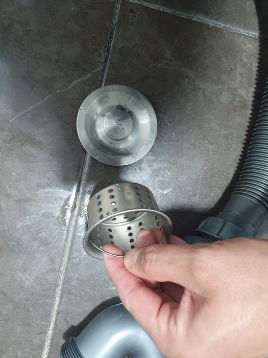 Single-basin kitchen sink drain pipe