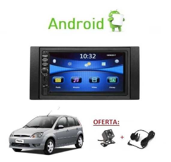 (NOVO) Rádio 2DIN • Ford Fiesta (2002 a 2008) • Android • MK5 [4+32GB]