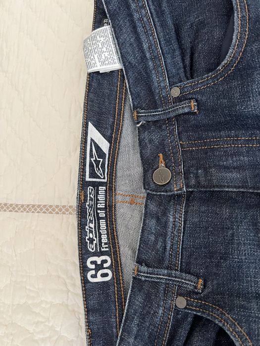Calças ALPINESTARS - Modelo Pro Denim Copper 7009 DARK RINSE