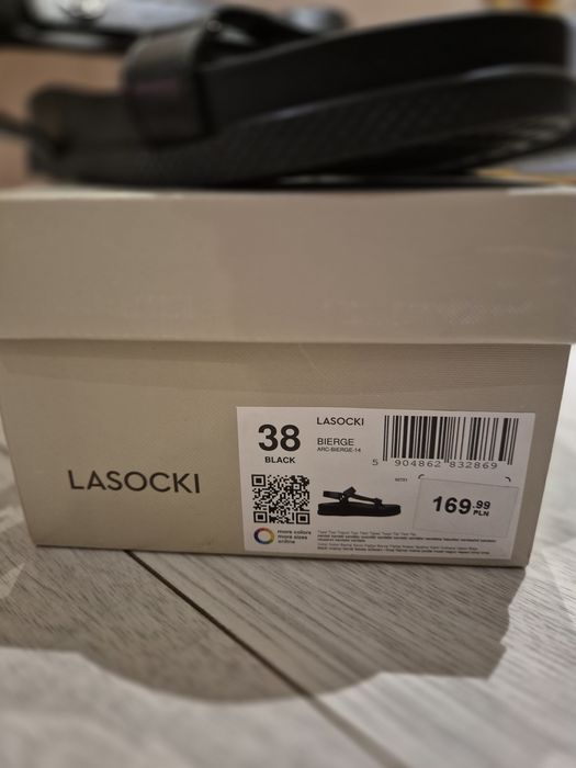 Lasocki Sandały damskie czarne 38