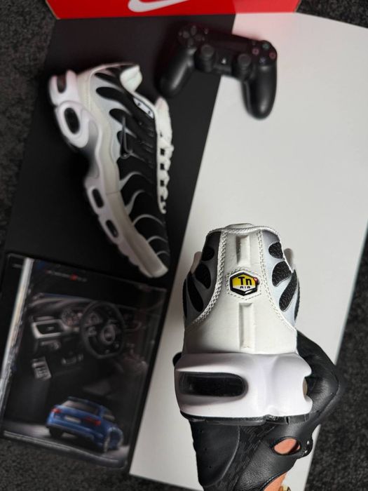 Мужские кроссовки найк аир макс Nike Air Max Plus Tn White Black [41-46]