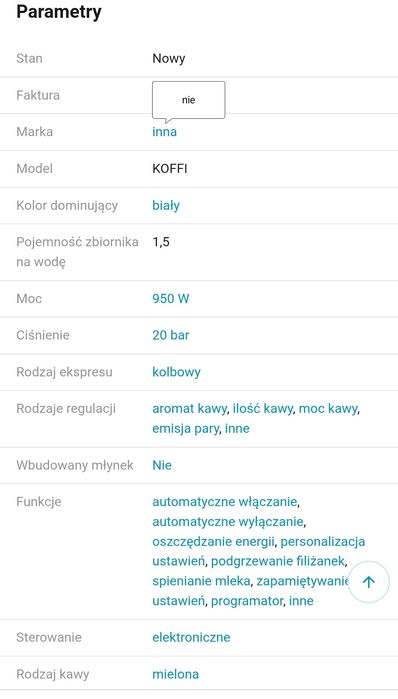 Ekspres ciśnieniowy do kawy kolbowy ROBOJET 20 bar