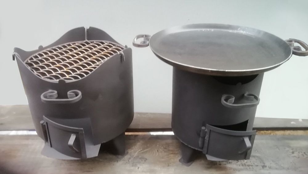 Піч під казан, сковороду та буржуйка для обігріву "Баба Йожка"