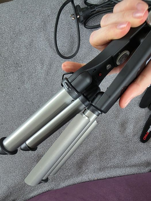 Modelador triplo para caracóis Babyliss Pro