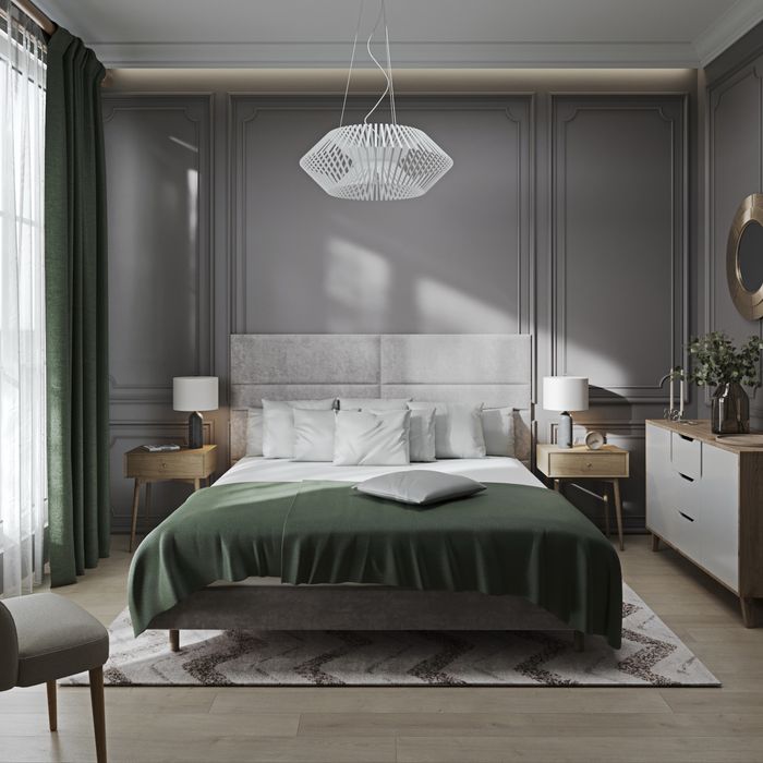 Самоклеюча м'яка стінова панель для ліжка 30см х 90см ВЕЛЮР НЮД