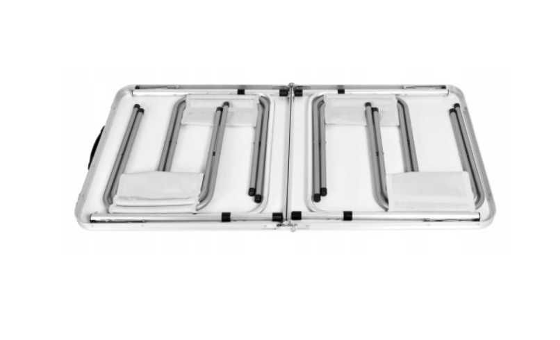 Składany STOLIK TURYSTYCZNY + 4 krzesła w zestawie, pod namiot, biwak