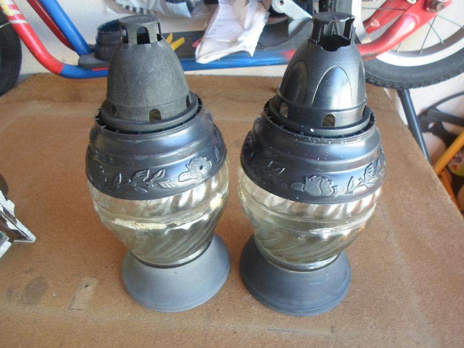 candeeiro de parede + lamparinas