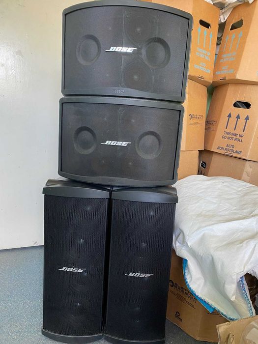 BOSE - zestaw kolumn głośnikowych 2x Bose Panaray Series III  + 2x Bose Panaray MB4 Modular Bass Loudspeaker