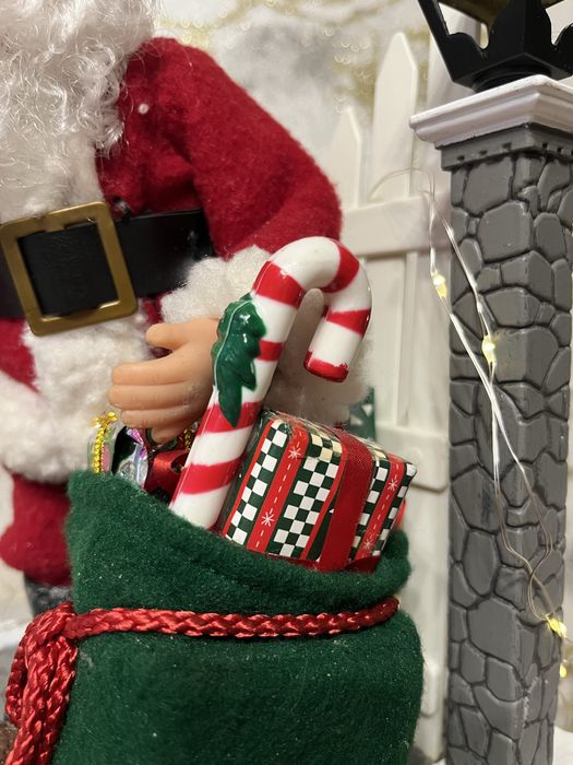 Санта інсталяція новорічна, декор новорічний